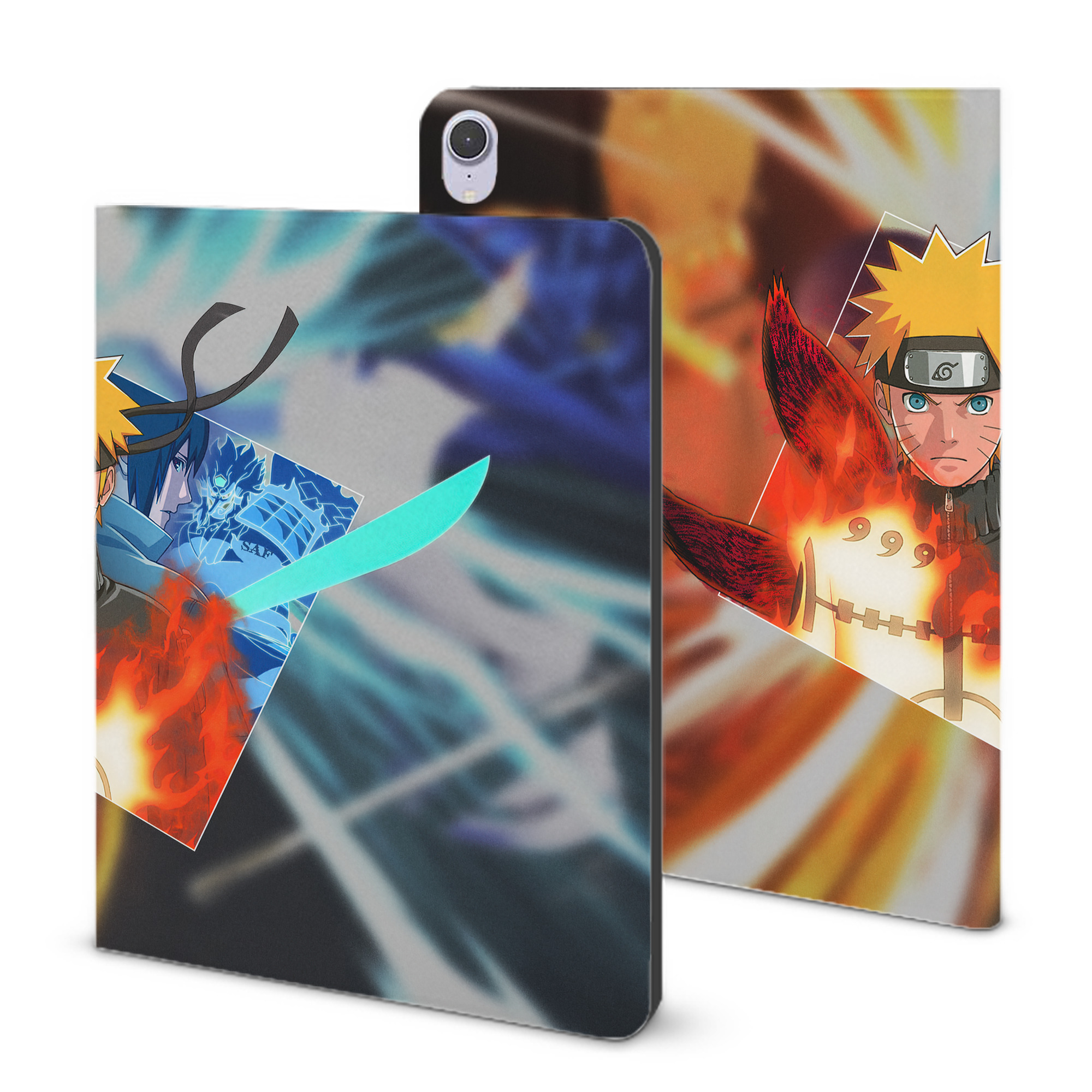 （画像用） NARUTO -ナルト- NARUTO -ナルト- 疾風伝 IPad ケース ブック型 PUレザー TPU 耐衝撃 軽量 薄型 ペン収納なし 全面保護 IPad 各モデル対応